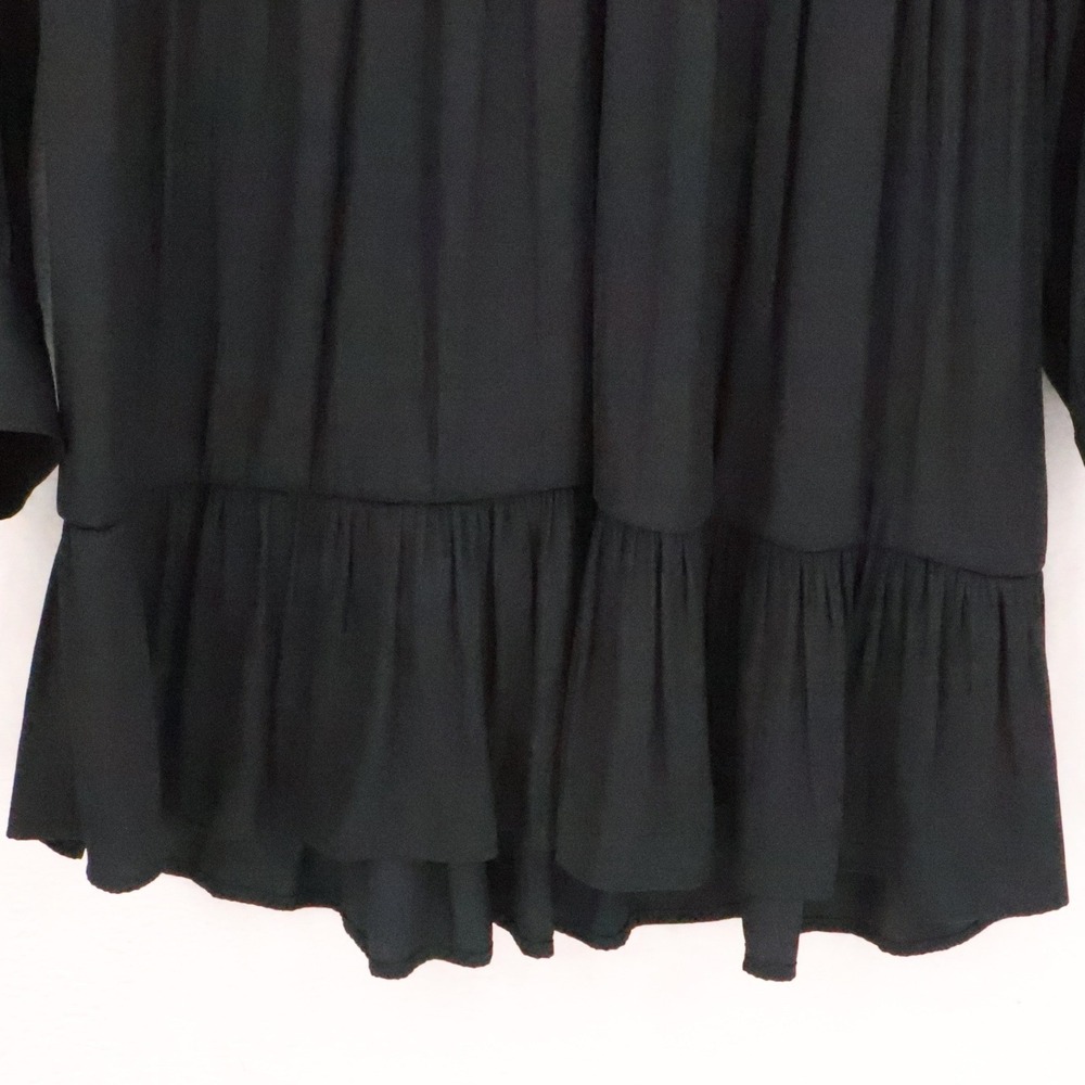Banana Republic Long Sleeve Tiered Midi Dress Womens Minimalist Size M Tall - Picture 10 of 12